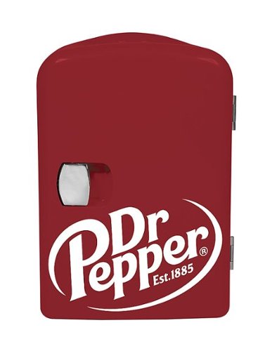 

Curtis - Dr Pepper - 6-Can Portable Mini Cooler - Red