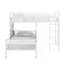 Walker Edison - Modern L-Shape Twin Bunk Bed - White-Front_Standard
