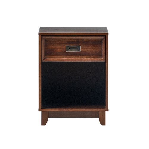 Walker Edison - Modern 1-Drawer 1-Cubby Nightstand - Walnut