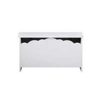 Walker Edison - Transitional Cloud-Detail Toy Chest - White