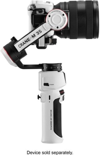 Zhiyun Crane-M 3S 3-Axis Gimbal Stabilizer for Smartphones, Action, or Mirrorless Cameras with Detachable Tri-pod Stand - White WORLDWIDE DELIVERY
