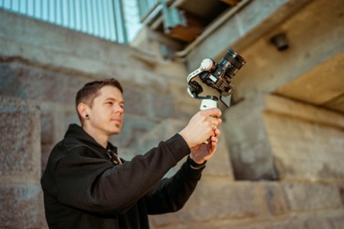 Zhiyun Crane-M 3S 3-Axis Gimbal Stabilizer for Smartphones, Action, or Mirrorless Cameras with Detachable Tri-pod Stand - White BUY ONLINE