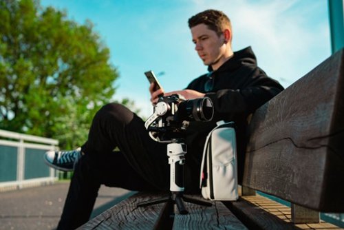 Zhiyun Crane-M 3S 3-Axis Gimbal Stabilizer for Smartphones, Action, or Mirrorless Cameras with Detachable Tri-pod Stand - White BUY IN MIDDLE EAST
