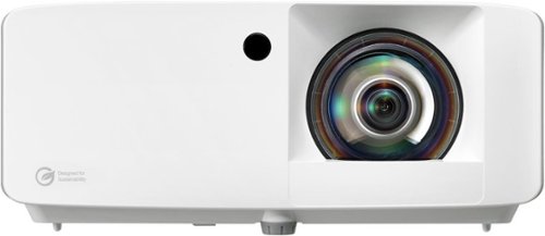 Optoma - GT2100HDR Compact Short Throw 1080p HD Laser Projector with High Dynamic Range - White