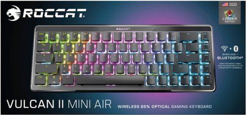 ROCCAT Vulcan II Mini Air 65% Wireless Optical Mechanical Gaming Keyboard with RGB Illumination - Black BUY IN EUROPE