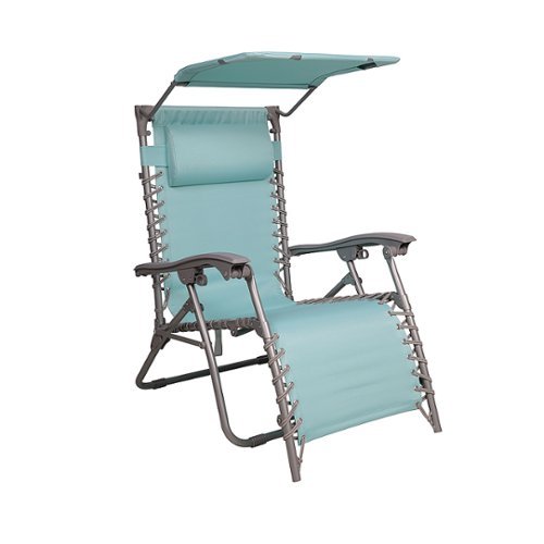 

Bliss - Gravity Free Beach Chair w/ Pillow & Canopy - Sea Glass