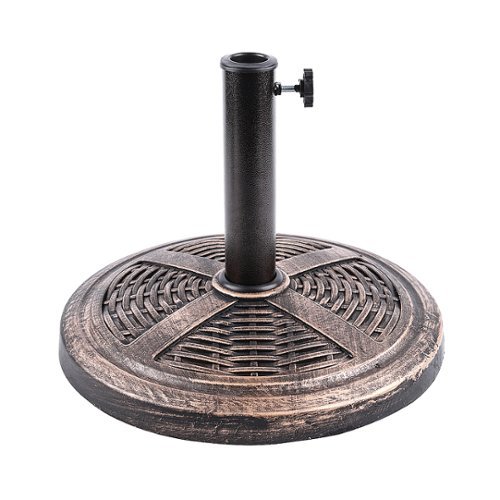 Bliss - Cast Resin Stone Umbrella Base - Bronze