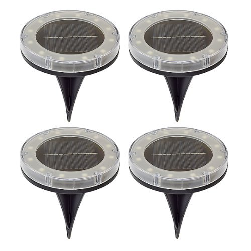 Bliss Solar Powered LED Pathway Lights w/ Remote - stainless steel INTERNATIONAL SHIPPING