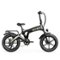 Heybike - Tyson Foldable E-bike w/ 55mi Max Operating Range & 28 mph Max Speed- UL Certified - Black-Front_Standard