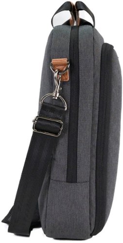 PKG Riverdale 11L Vertical Messenger Bag for 16 Laptop - Dark Grey/Tan WHERE TO BUY