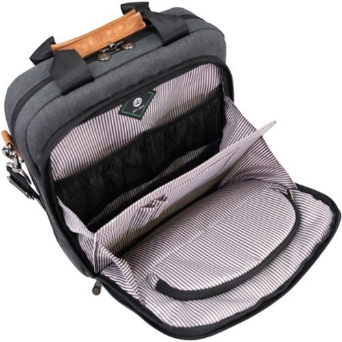 PKG Riverdale 11L Vertical Messenger Bag for 16 Laptop - Dark Grey/Tan BUY IN EUROPE