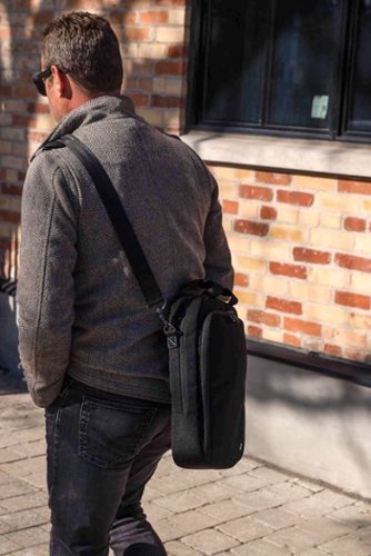 PKG Riverdale 11L Vertical Messenger Bag for 16 Laptop - Dark Grey/Tan HOW TO BUY