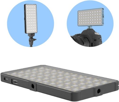 Digipower Rainbow RGB 135  LED Video Light for Digital/Mirrorless Cameras and Light Stands - Silver SHOP ONLINE