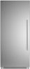 Bertazzoni - 21.5 cu ft Built-in Refrigerator Column with interior TFT touch & scroll interface - Stainless Steel-Front_Standard