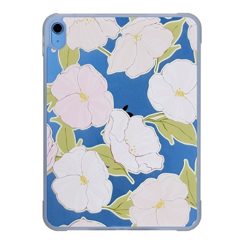 Insignia™ Hard-Shell Snap-On Case for Apple iPad 10th Gen 10.9 - Pink Flowers GLOBAL SHIPPING