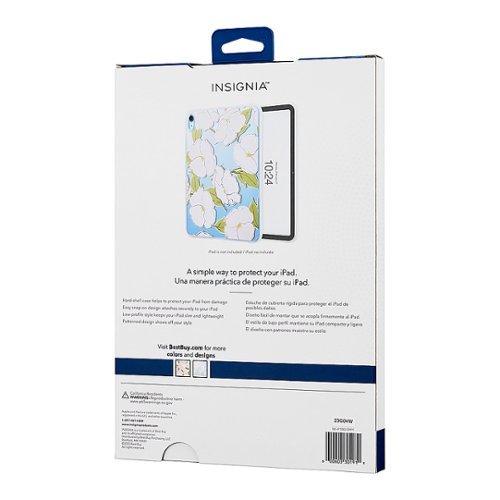 Insignia™ Hard-Shell Snap-On Case for Apple iPad 10th Gen 10.9 - Pink Flowers BUY IN MIDDLE EAST