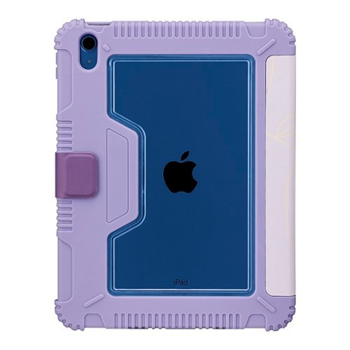 Insignia™ Folio Case for Apple iPad 10.9 (10th generation) - Purple Abstract WORLDWIDE DELIVERY