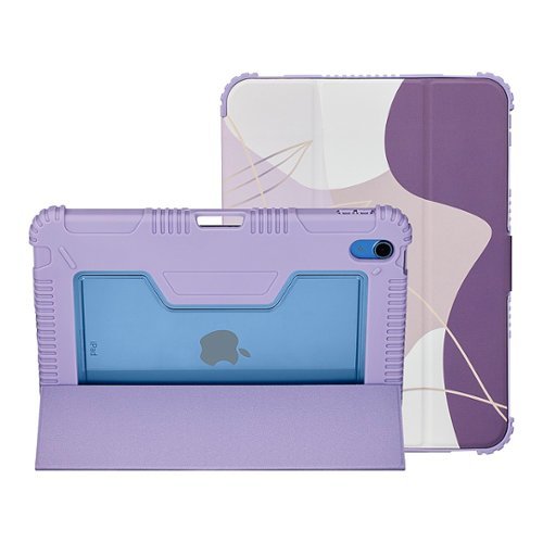 Insignia™ Folio Case for Apple iPad 10.9 (10th generation) - Purple Abstract BUY IN EUROPE