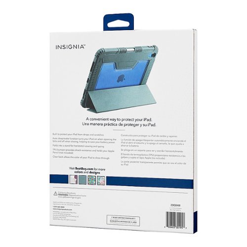 Insignia™ Folio Case for Apple iPad 10.9 (10th generation) - Teal Green BUY IN SINGAPORE