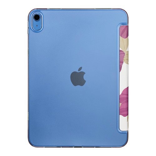 Best Buy essentials™ Folio Case for iPad 10th Gen 10.9 - Purple Flower WORLDWIDE DELIVERY