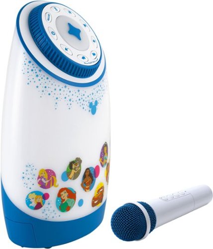 eKids Disney Bluetooth Karaoke & Microphone with EZ Link+ Technology - White WORLDWIDE DELIVERY