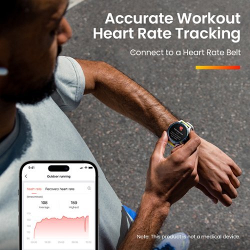 Amazfit Cheetah Smartwatch 35.3mm Fiber Reinforced Polymer - Gray BUY IN SINGAPORE