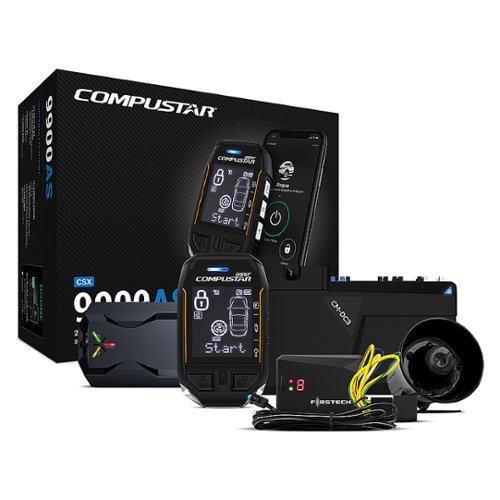 Compustar - All-in-One 2-Way Remote Start + Security Bundle w/LTE Module - Installation Included - Black