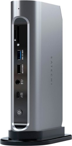 Satechi Thunderbolt 4 Multimedia Pro Dock-2 DisplayPort, 2 HDMI, USB C, 5 USB A Port, Micro/SD, Audio, Ethernet Docking Station - Space Gray BUY IN MIDDLE EAST