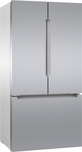 Bosch - 800 Series 22 Cu. Ft. French Door Counter-Depth Smart Refrigerator with FarmFresh System - Stainless Steel