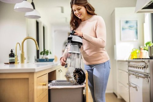 BISSELL - CleanView Swivel Rewind Pet Reach Upright Vacuum - Silver with Electric Blue accents