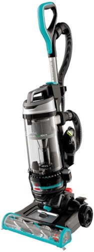 BISSELL - CleanView Swivel Rewind Pet Reach Upright Vacuum - Silver with Electric Blue accents