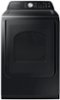 Samsung - 7.4 Cu. Ft. Smart Electric Dryer with Sensor Dry - Black-Front_Standard