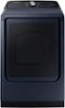 Samsung - 7.4 Cu. Ft. Smart Gas Dryer with Steam and Pet Care Dry - Brushed Navy-Front_Standard