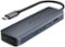 Hyper - HyperDrive Next 6 Port USB-C Hub, 4K HDMI, 1 USB-C, 2 USB-A, travel dock for MacBook and Windows PC - Midnight Blue-Front_Standard