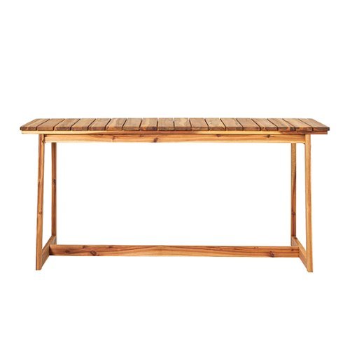 

Walker Edison - Modern Solid Wood Outdoor Dining Table - Natural
