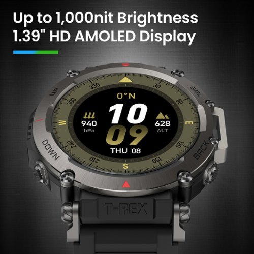 Amazfit T-Rex Ultra Smartwatch 35mm Stainless Steel - Black BUY IN AUSTRALIA