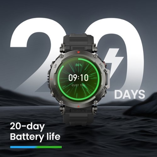 Amazfit T-Rex Ultra Smartwatch 35mm Stainless Steel - Black BUY IN SINGAPORE