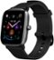 Amazfit - GTS 2 Mini Urban Edition Smart Watch 40mm Aluminum Alloy with Black Silicone Adjustable Band - Black-Front_Standard