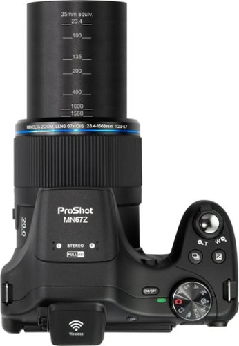 Minolta ProShot MN67Z 20.0 Megapixel Bridge Camera with 67x Optical Zoom Lens - Black WORLDWIDE DELIVERY