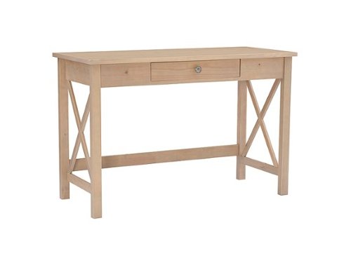Linon Home Décor - Delevan Solid Wood Laptop Desk With Drawer - Driftwood
