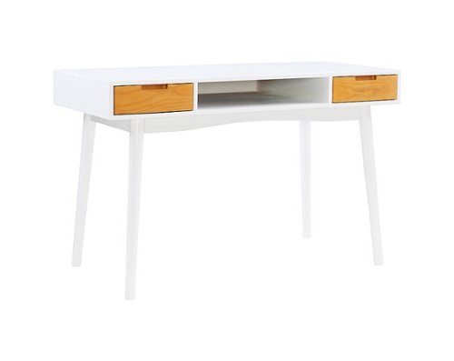 Linon Home Décor - Pollard Two-Drawer Writing Desk - White