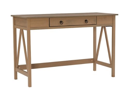 Linon Home Décor - Tressa Solid Wood Desk With Drawer - Driftwood