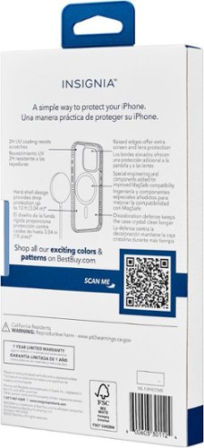 Insignia™ Hard-Shell Case with MagSafe for iPhone 15 Pro - Clear BUY IN MIDDLE EAST