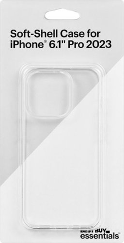 Best Buy essentials™ Soft-Shell Case for iPhone 15 Pro - Clear GLOBAL SHIPPING
