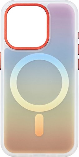 Insignia™ - Hard-Shell Case with MagSafe for iPhone 15 Pro Max - Orange Gradient