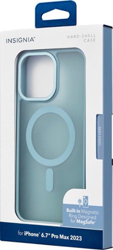 Insignia™ Hard-Shell Bumper Case with MagSafe for iPhone 15 Pro Max - Teal BUY IN MIDDLE EAST