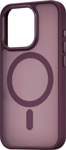 Insignia™ Hard-Shell Bumper Case with MagSafe for iPhone 15 Pro - Maroon BUY ONLINE