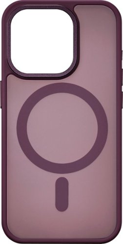 Insignia™ - Hard-Shell Bumper Case with MagSafe for iPhone 15 Pro - Maroon