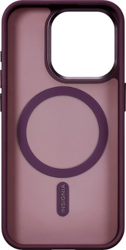 Insignia™ Hard-Shell Bumper Case with MagSafe for iPhone 15 Pro - Maroon WORLDWIDE DELIVERY