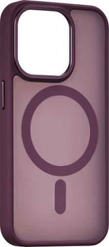 Insignia™ Hard-Shell Bumper Case with MagSafe for iPhone 15 Pro - Maroon BUY IN EUROPE